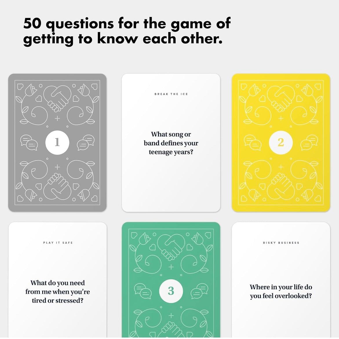 Date Deck Playing Cards